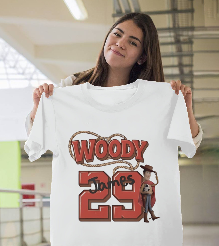 Woody James 29 Toy Story Sheriff Cowboy T-Shirt
