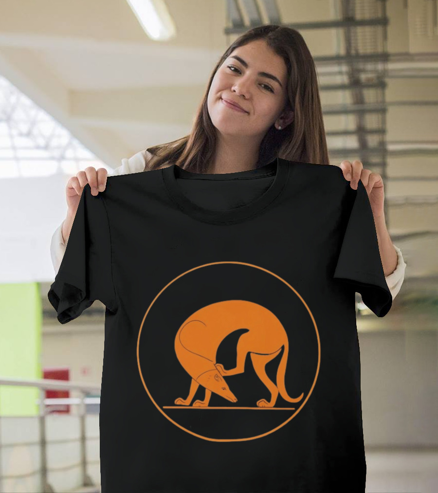 Ancient Greek Pottery Greyhound Dog Minimalist T-Shirt