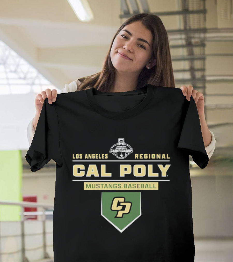 Cal Poly Mustangs Baseball 2026 Los Angeles Regional CP T-Shirt
