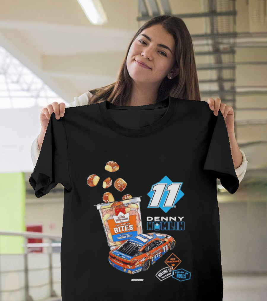 Denny Hamlin 11 Kings Hawaiian Soft Pretzel Bites Joe Gibbs Racing NASCAR T-Shirt