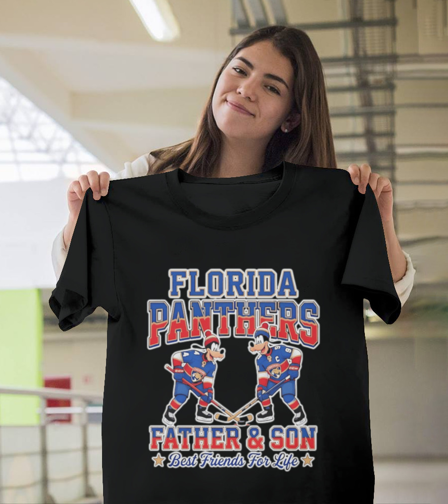 Florida Panthers Disney Goofy Father And Son Best Friends For Life T-Shirt