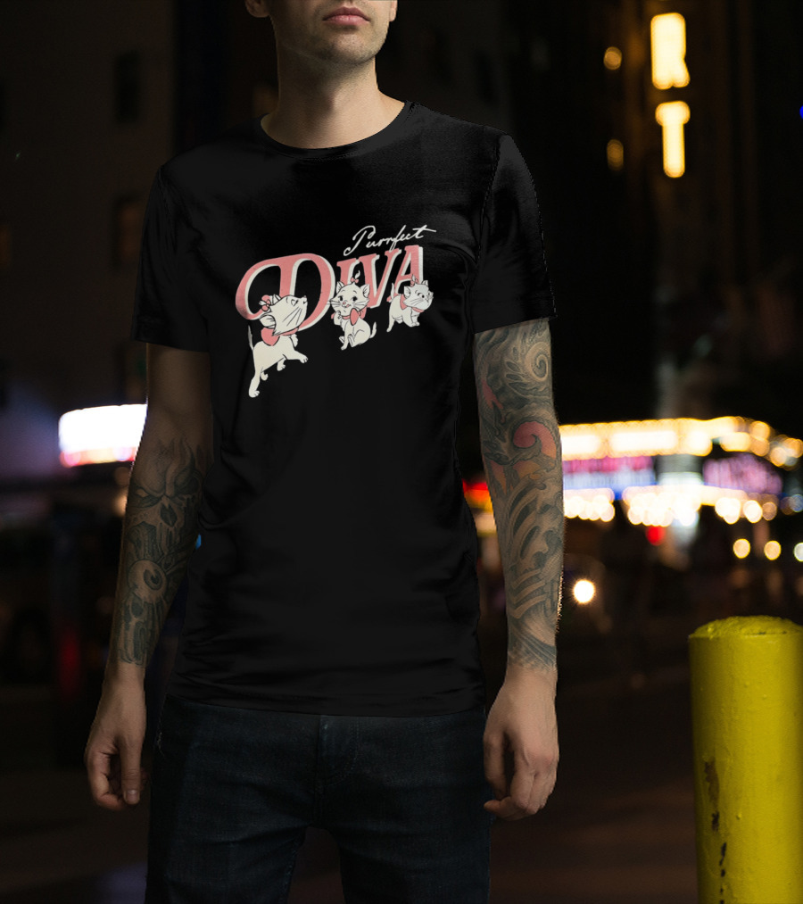 Marie The Aristocats Purrfect Diva Disney Cat T-Shirt