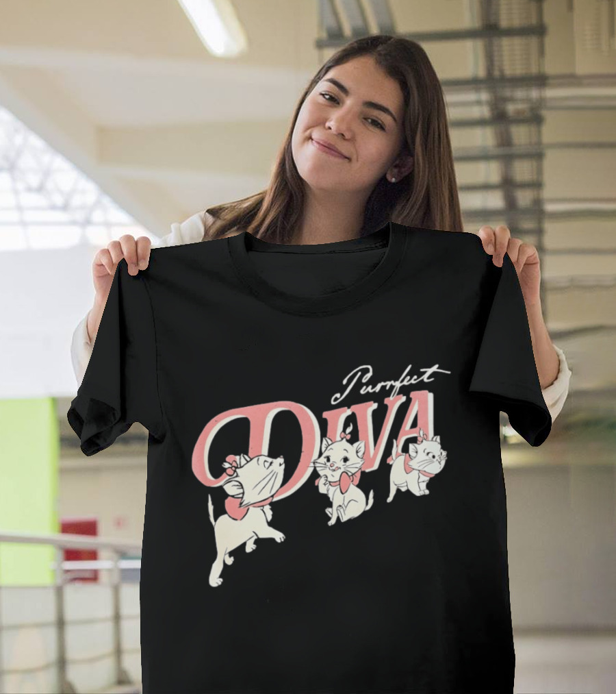 Marie The Aristocats Purrfect Diva Disney Cat T-Shirt