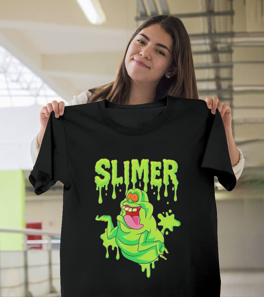 Ghostbusters Slimer Green Ectoplasm Dripping Slime T-Shirt