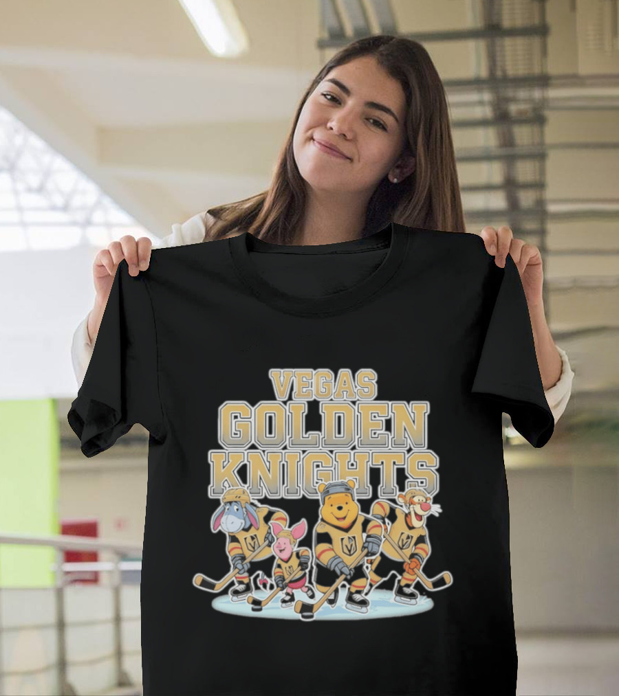 Winnie The Pooh Disney Vegas Golden Knights Hockey NHL 2026 T-Shirt