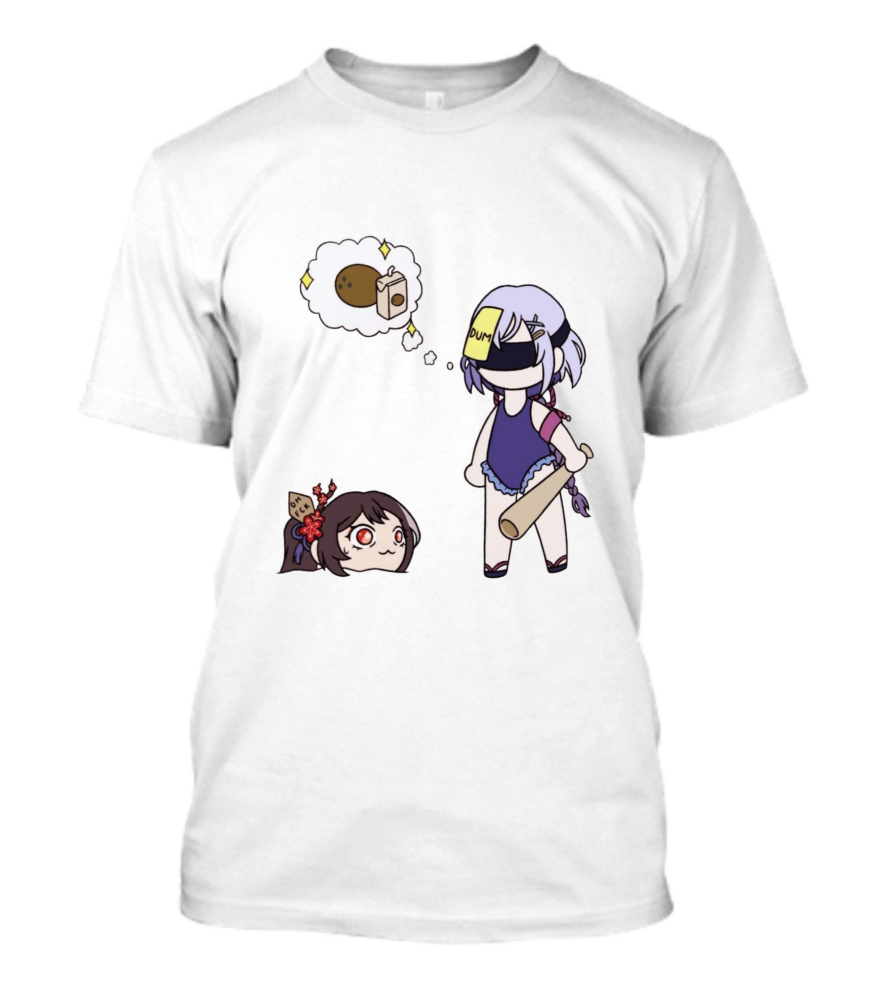 Qiqi Dumpling Vision With Hutao Adorable Interaction T-Shirt