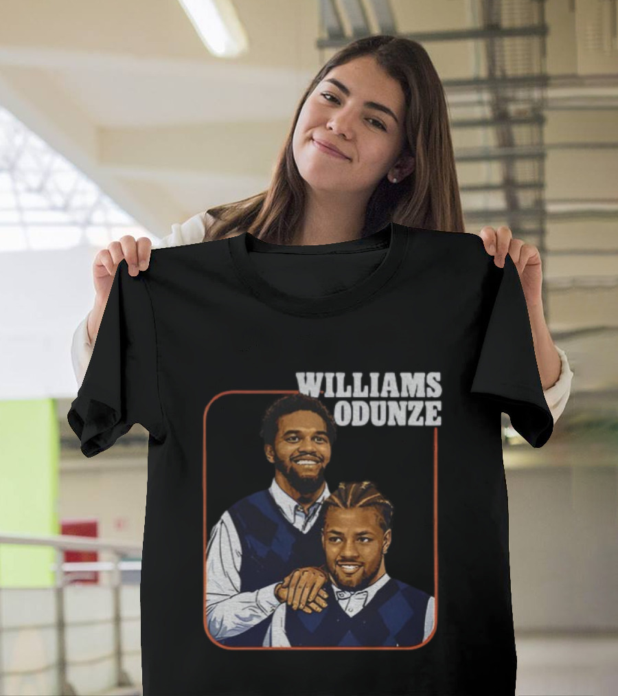 Caleb Williams Rome Odunze Vintage Step Brothers Bears T-Shirt