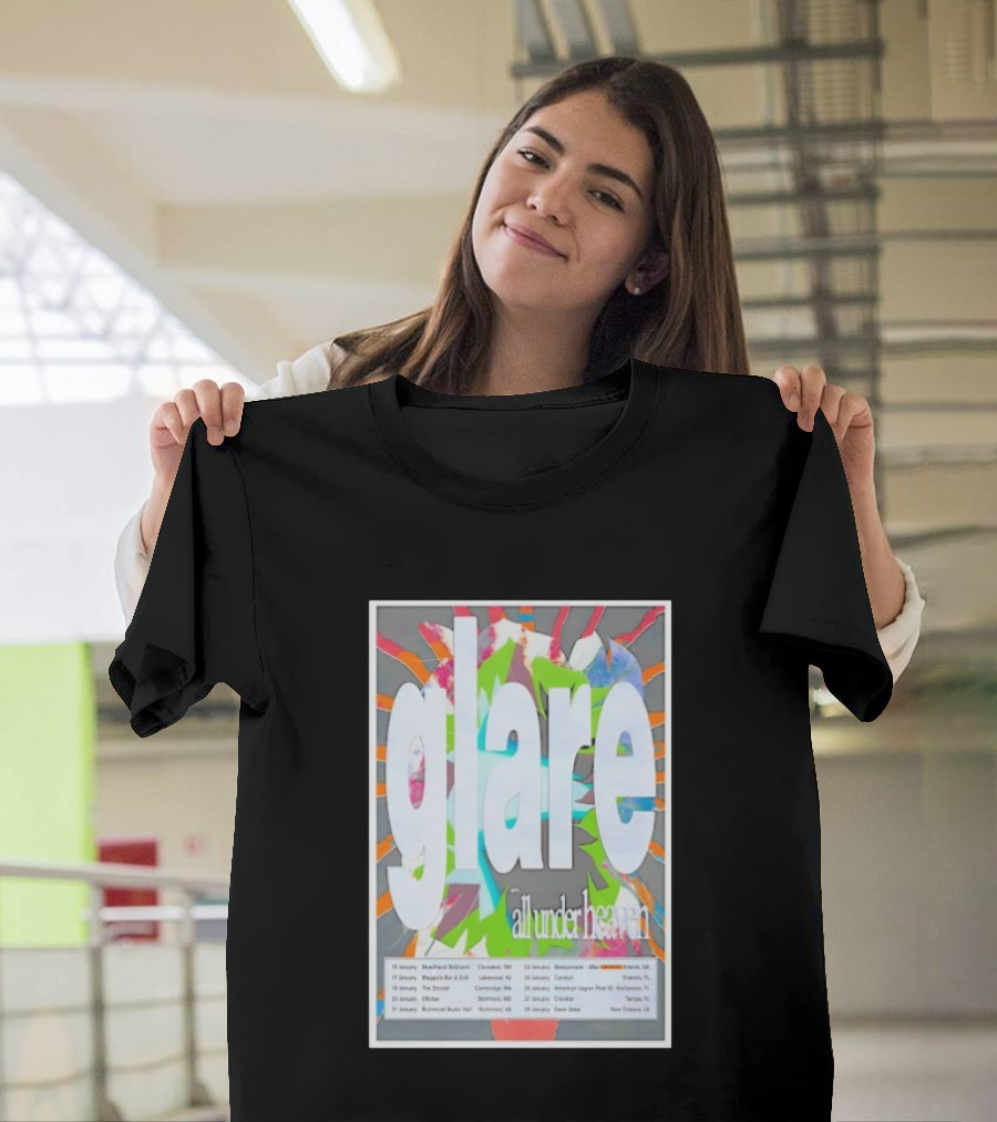 Glare January All Under Heaven 2026 Tour T-Shirt