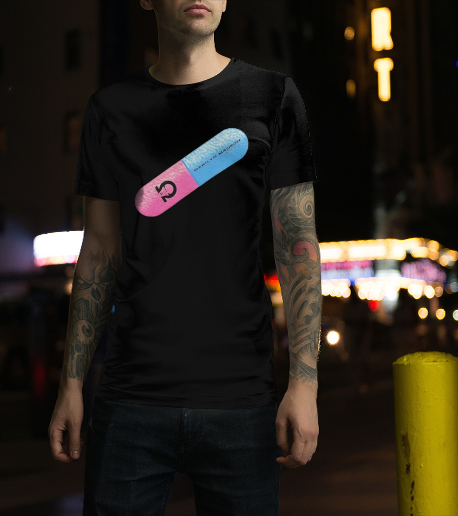 Marilyn Manson Mechanical Animals Pill Design T-Shirt