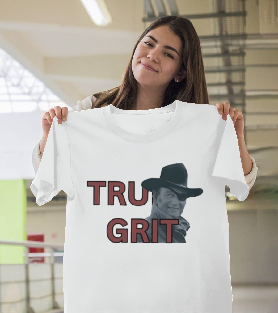 True Grit Marshal Reuben J. Cogburn Cowboy Movie Icon T-Shirt