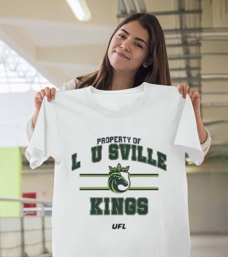 Property Of Louisville Kings UFL Team Sports Emblem T-Shirt