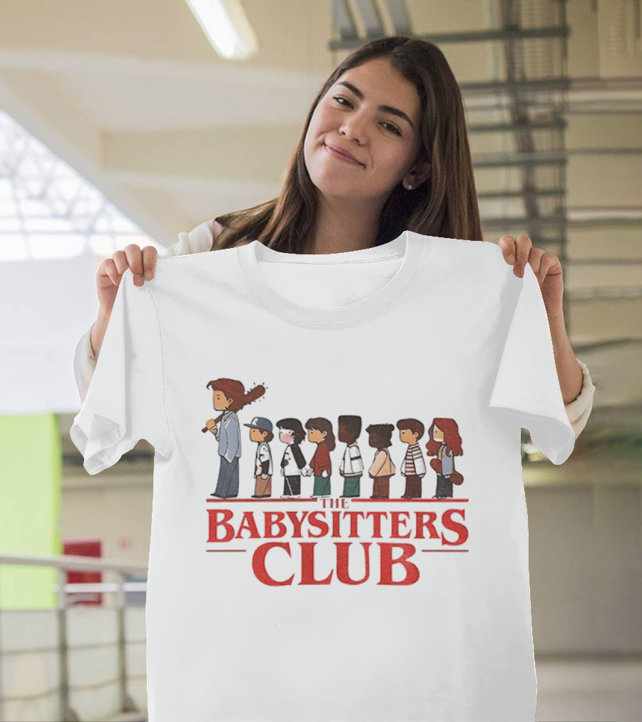 The Babysitters Club Stranger Things Steve Harrington Characters Lineup T-Shirt