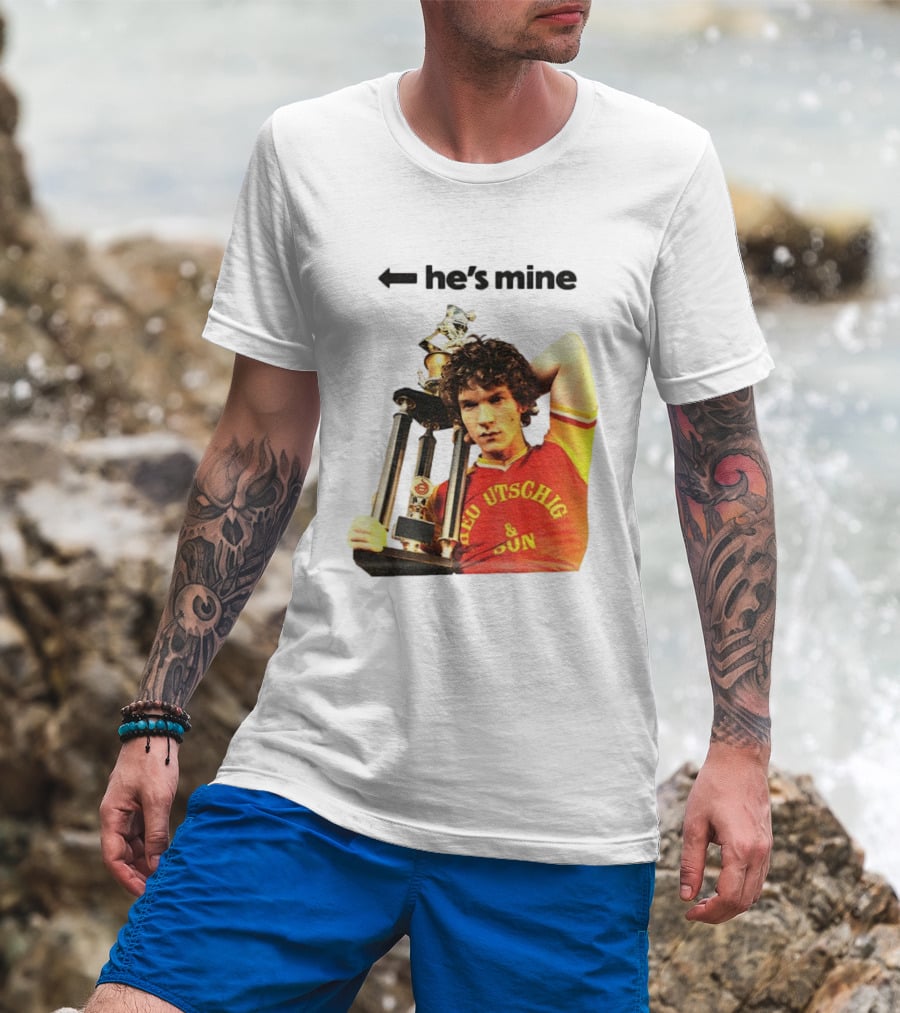 He's Mine Retro Trophy Winner Theo Utschig & Son Heated Rivalry T-Shirt