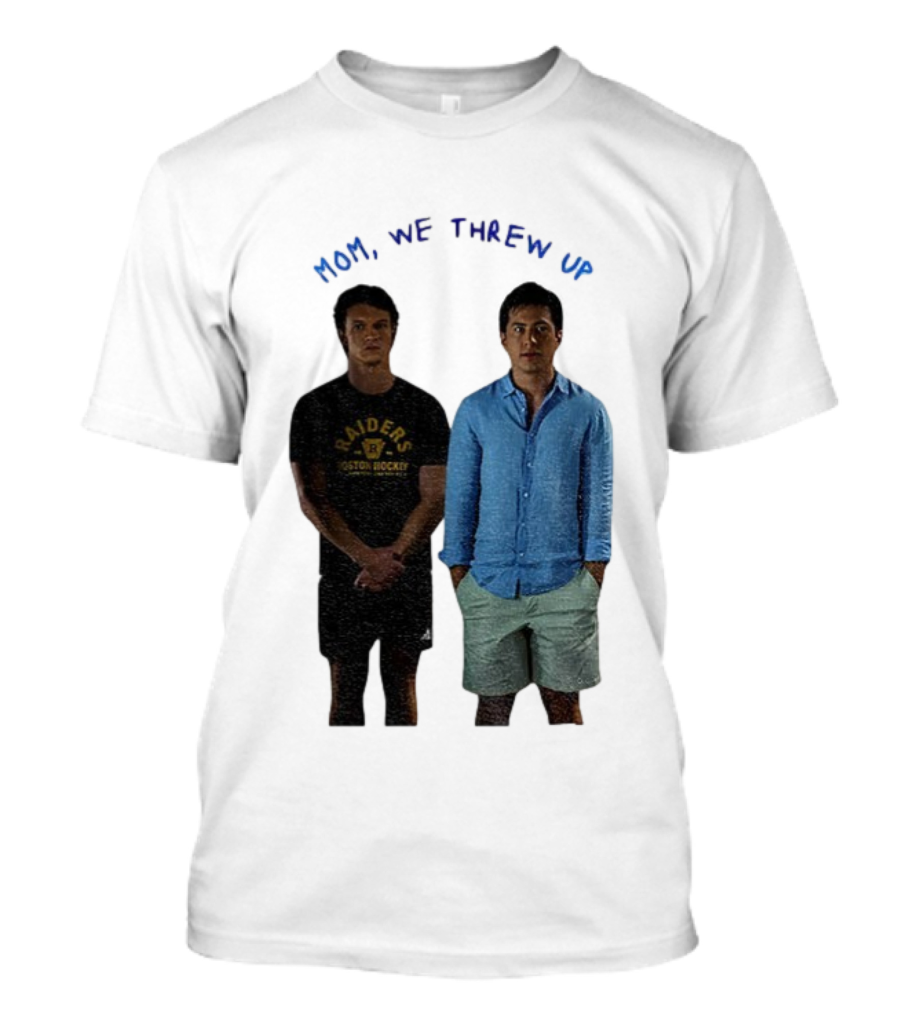 Mom We Threw Up Raiders Boston Hockey Heated Rivalry T-Shirt