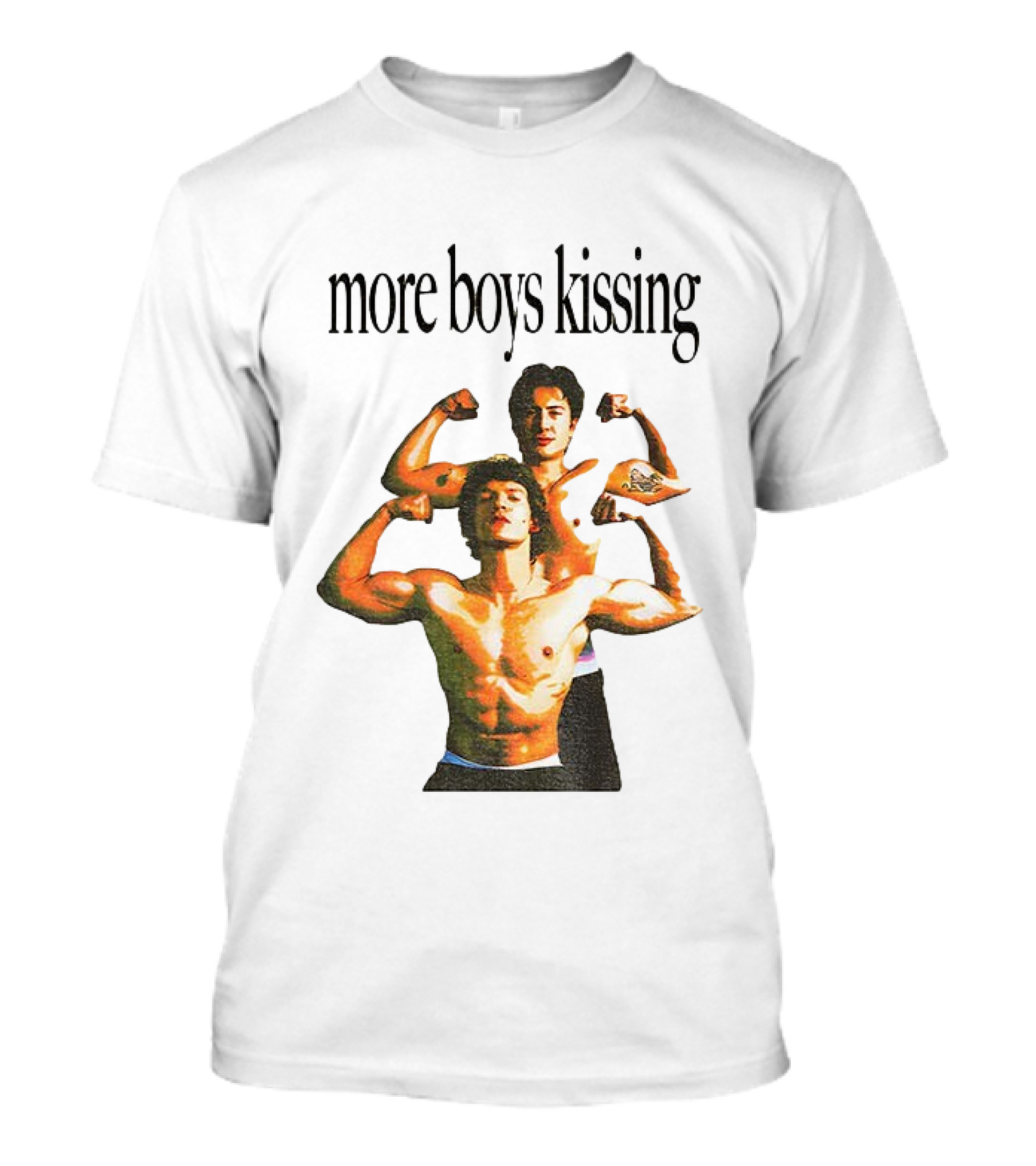 Heated Rivalry More Boys Kissing Muscle Flexing Duo T-Shirt