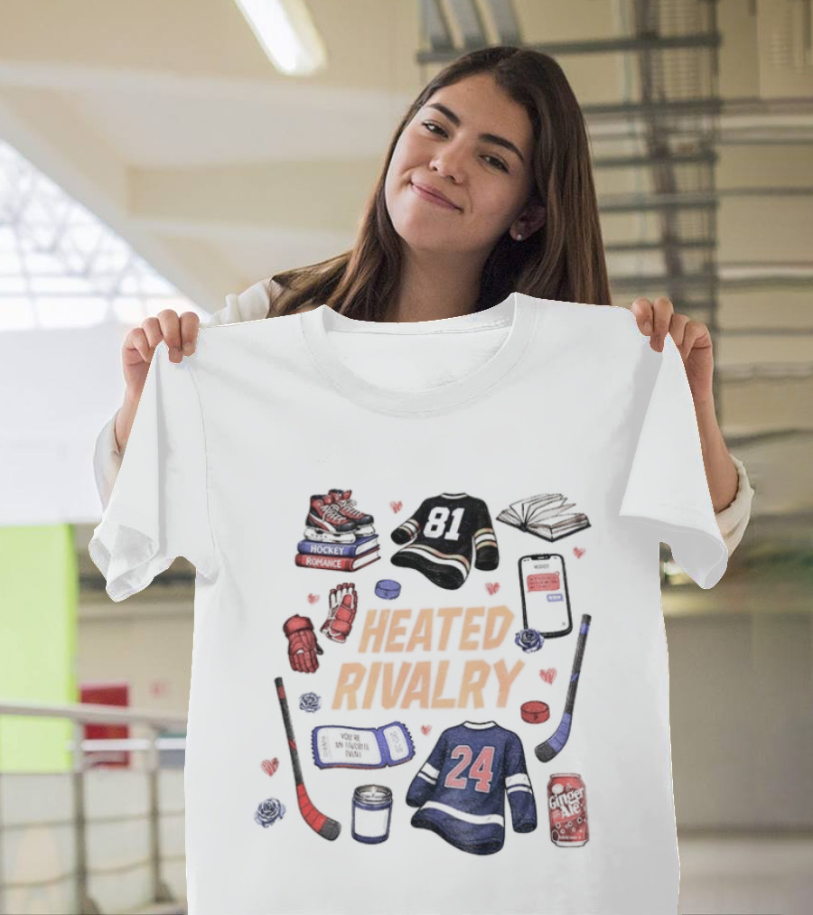 Heated Rivalry Hollander Rozanov 81 24 Romance LGBT Love Hockey T-Shirt