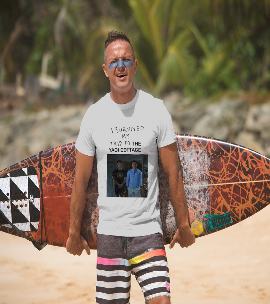 I Survived My Trip To The Yaoi Cottage Heated Rivalry Cottagecore LGBTQ+ Comedy Series T-Shirt