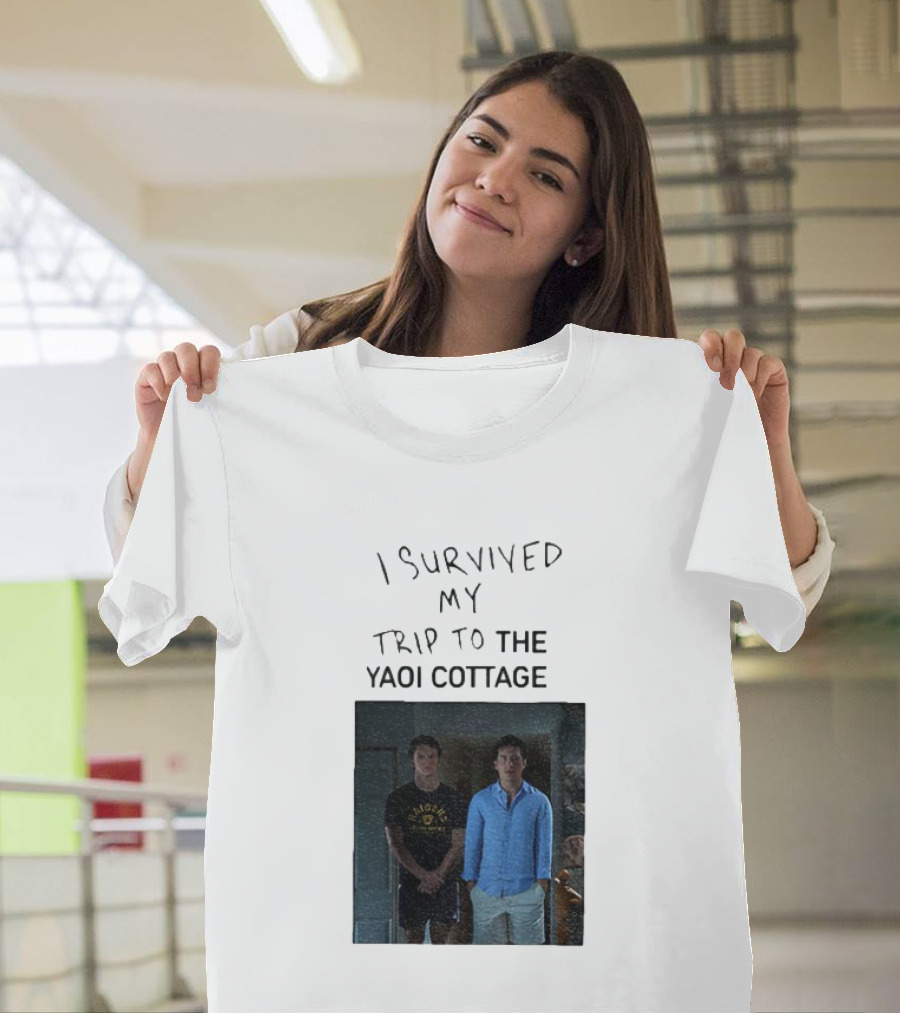 I Survived My Trip To The Yaoi Cottage Heated Rivalry Cottagecore LGBTQ+ Comedy Series T-Shirt