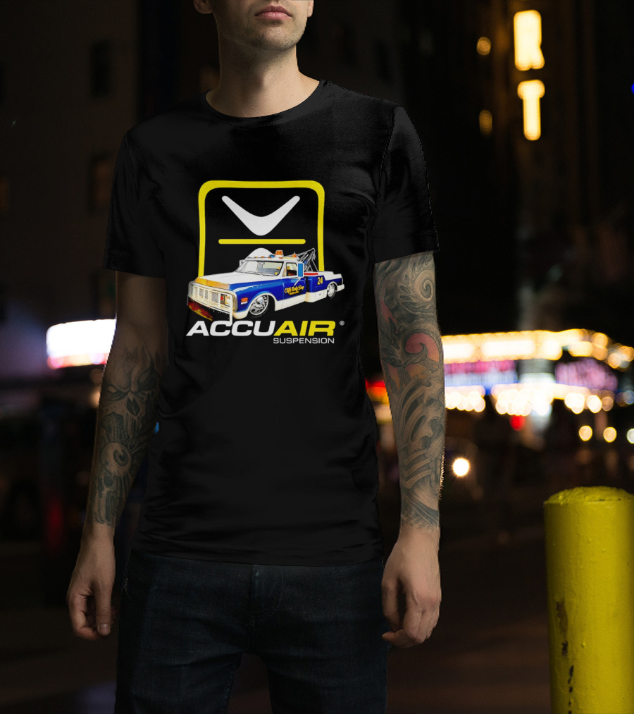 AccuAir Suspension Chevrolet C10 Tow Truck Clife Body Shop T-Shirt