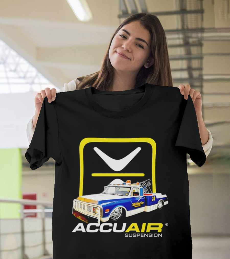 AccuAir Suspension Chevrolet C10 Tow Truck Clife Body Shop T-Shirt