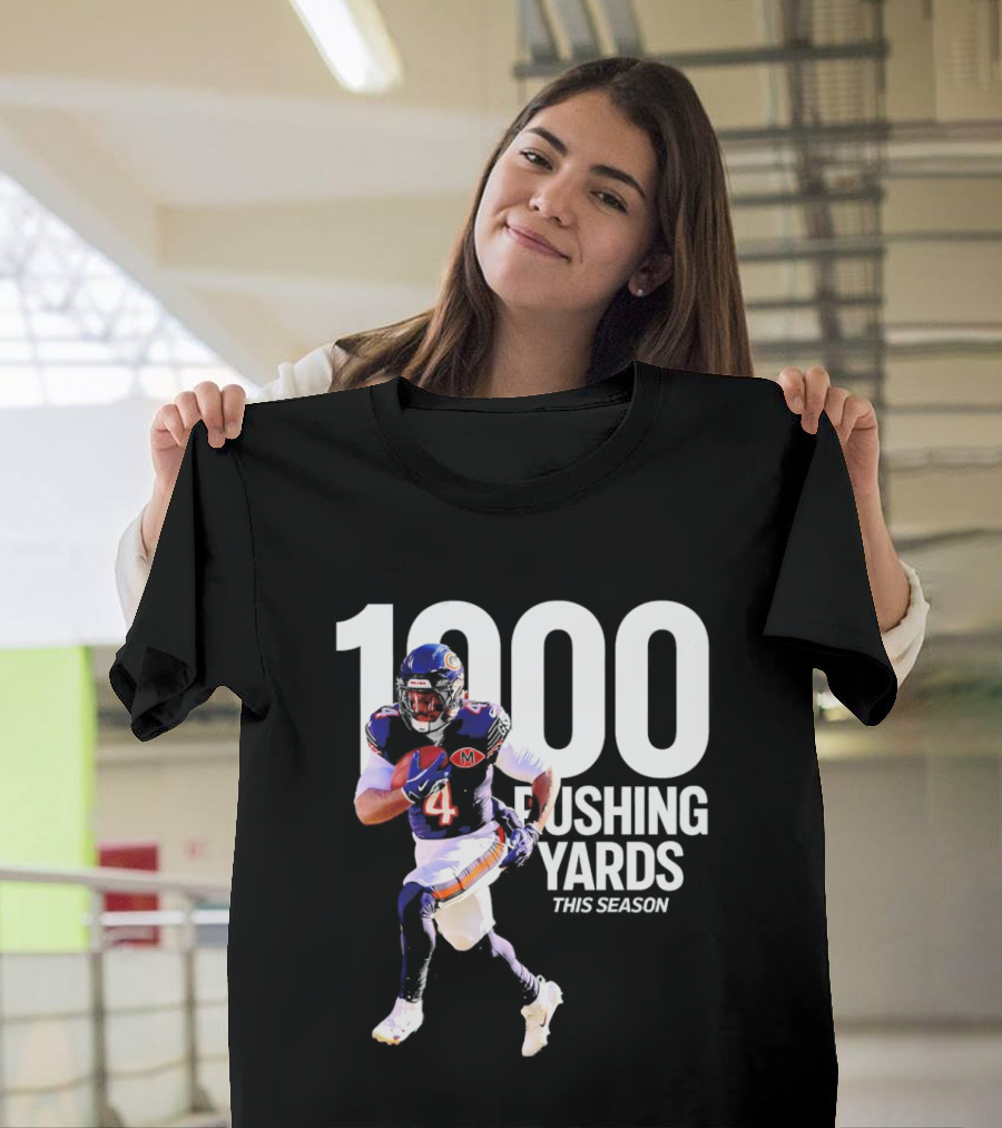 Chicago Bears 1000 Rushing Yards This Season T-Shirt