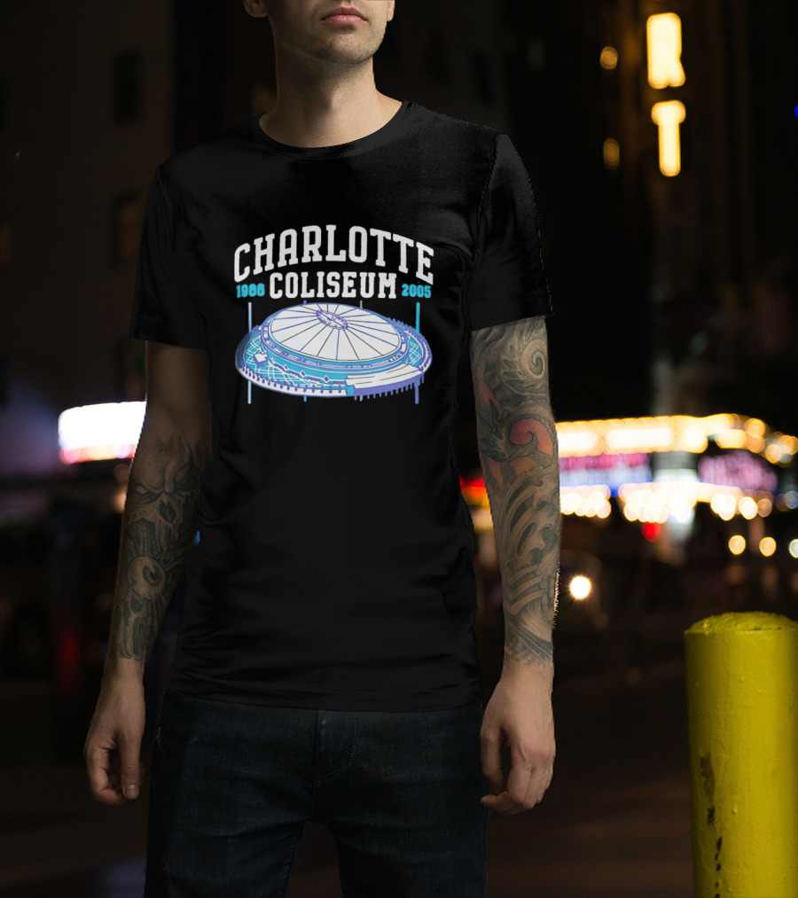 Charlotte Coliseum 1988 2005 Stadium Historic Legacy T-Shirt