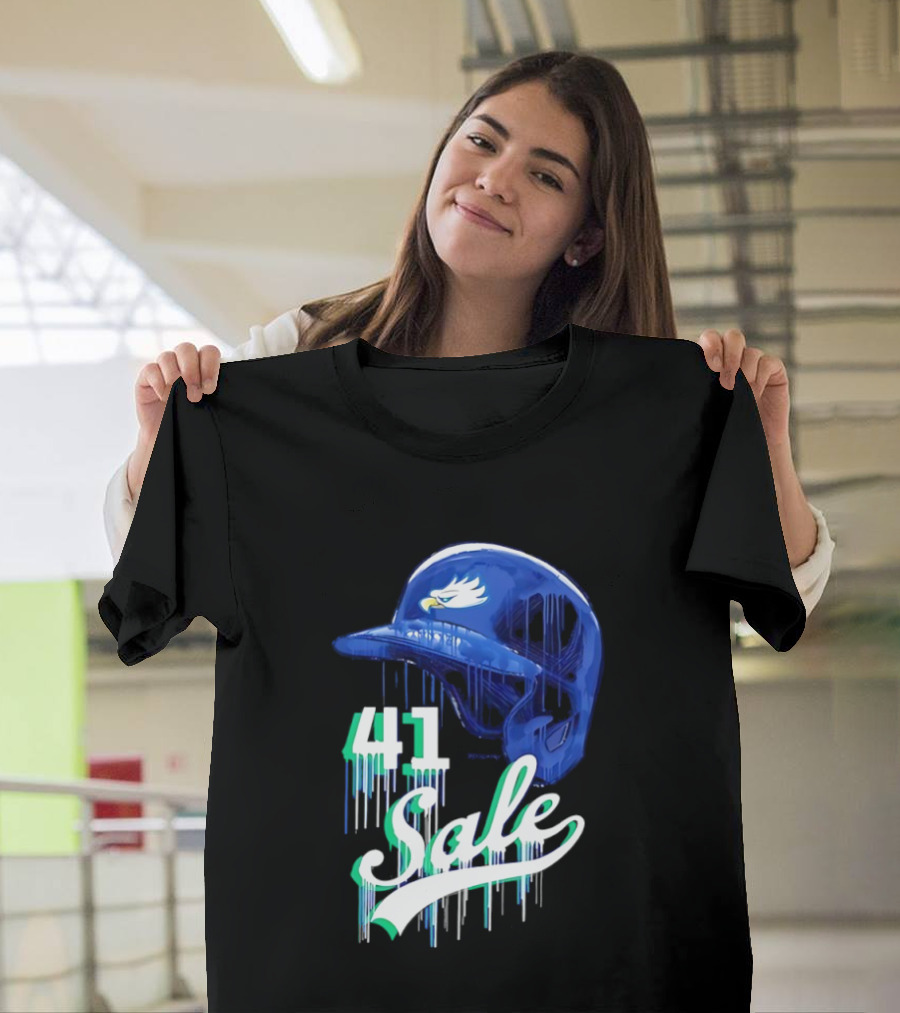 Chris Sale 41 Florida Gulf Coast Eagles Baseball Helmet T-Shirt