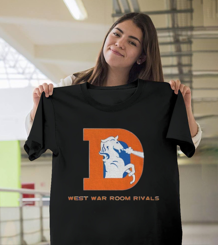 Denver Broncos AFC West War Room Rivals Old T-Shirt