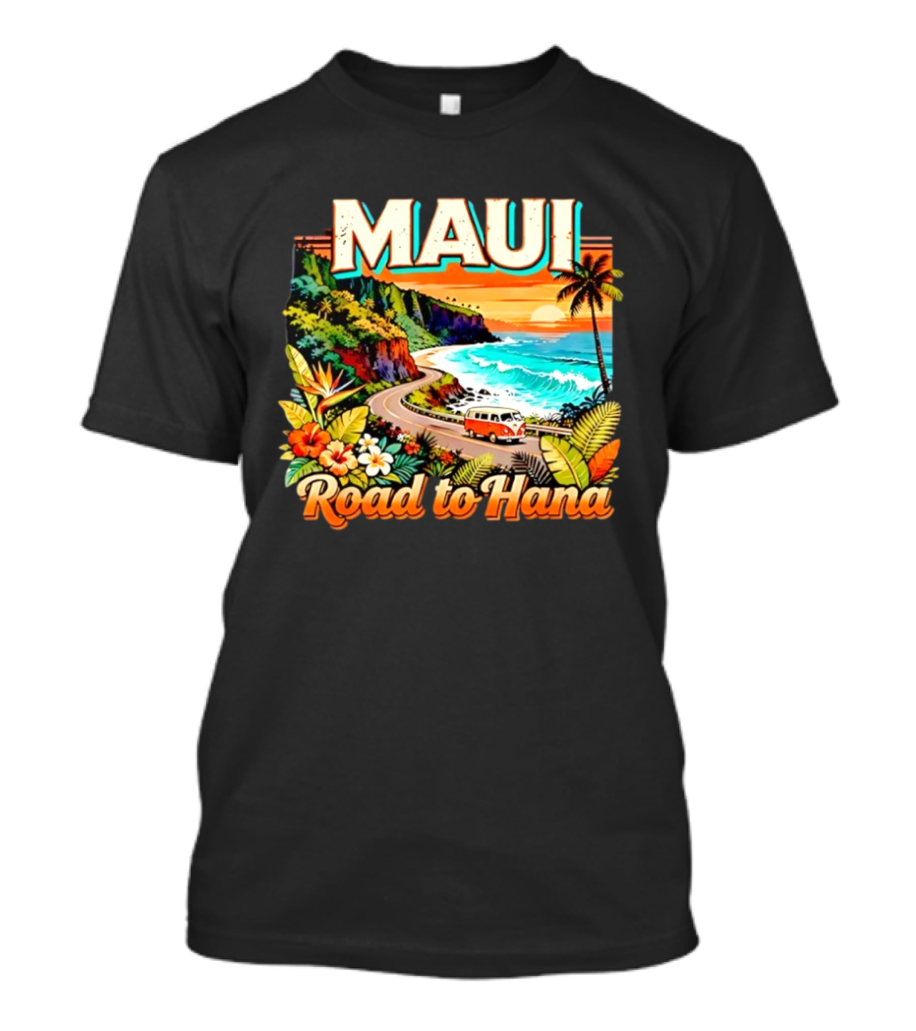 Maui Scenic Road To Hana Hawaii Tropical Adventure T-Shirt