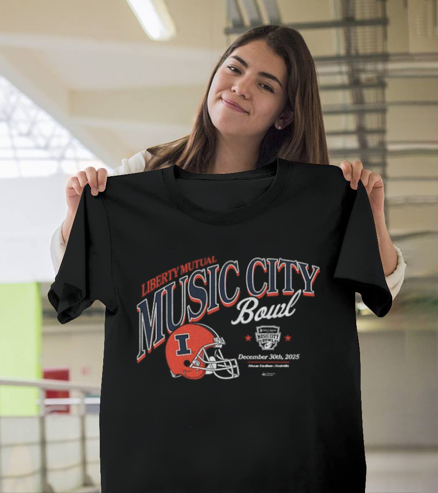 Illinois Fighting Illini Music City Bowl December 30 2025 Football Champs T-Shirt
