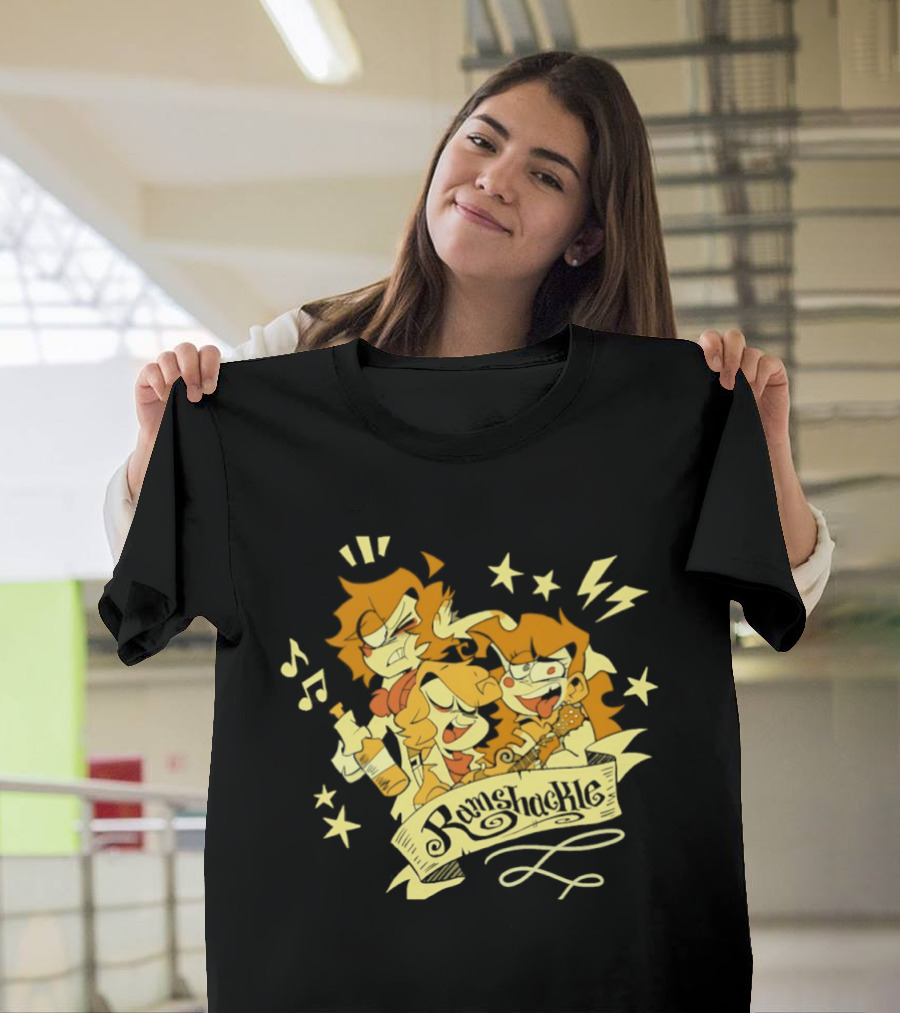 Ramshackle The Animated Pilot Stars Music Lightning Cartoon T-Shirt