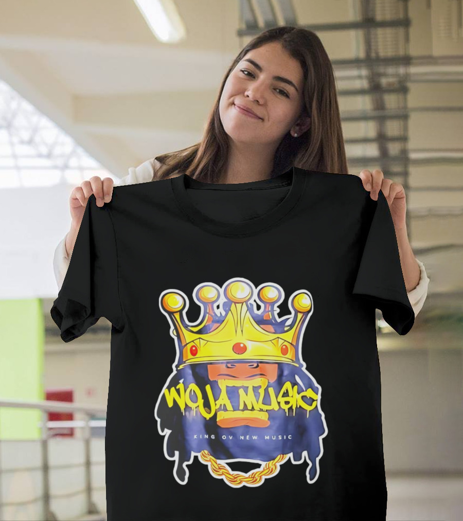 Woja Music King Ov New Music Crowned Gorilla Gold Chain T-Shirt