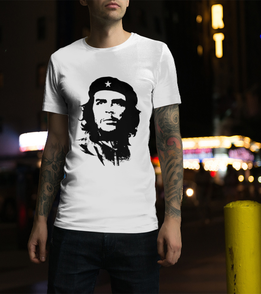 Che Guevara Big Head Argentine Marxist Revolutionary Iconic Stencil T-Shirt
