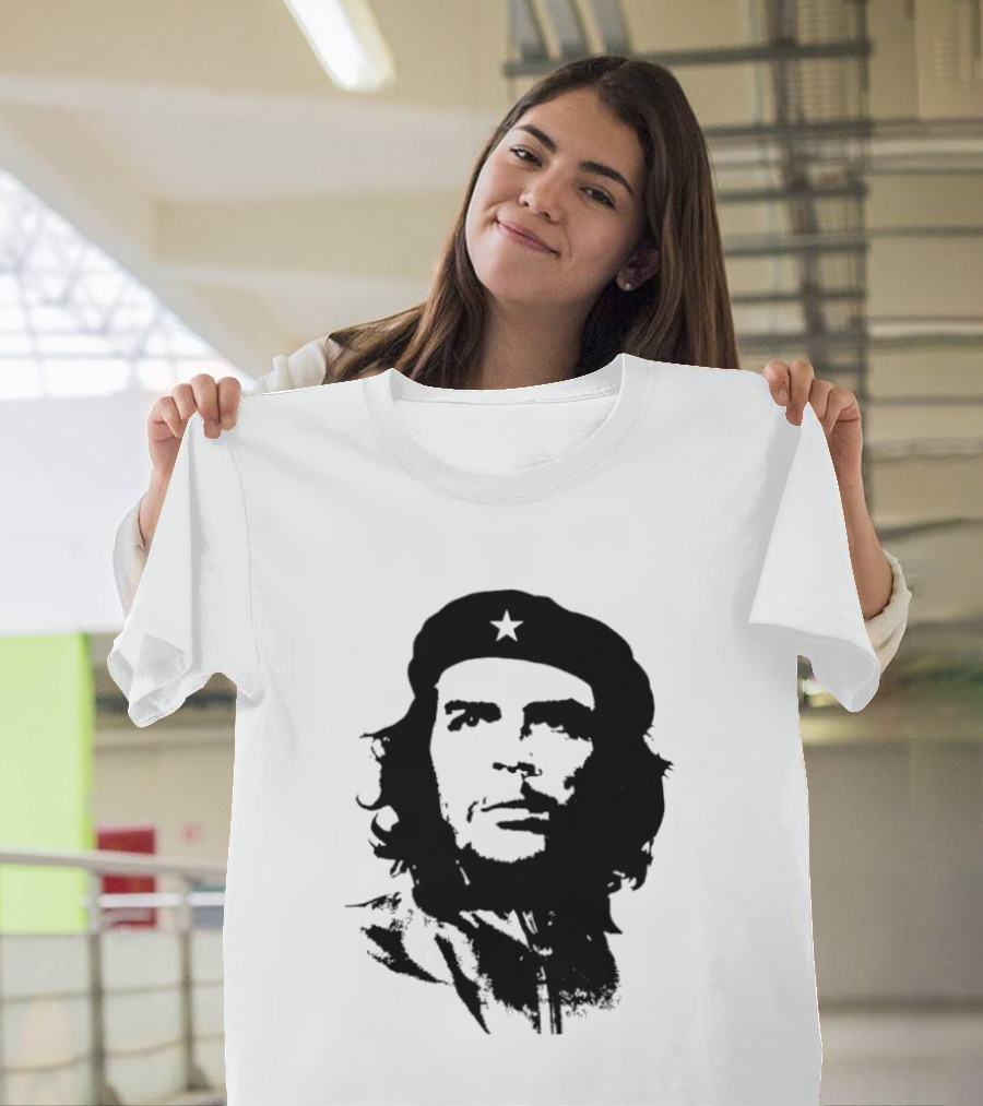 Che Guevara Big Head Argentine Marxist Revolutionary Iconic Stencil T-Shirt