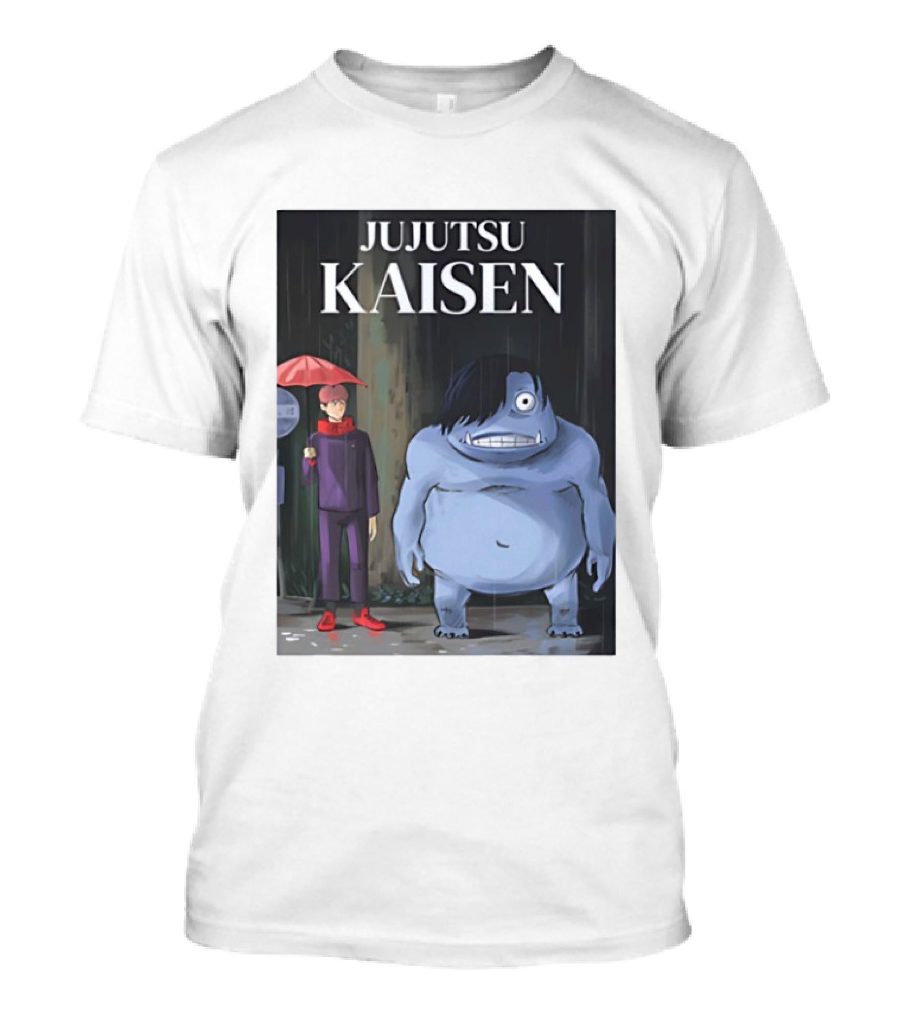 Jujutsu Kaisen Meets Totoro Anime T-Shirt