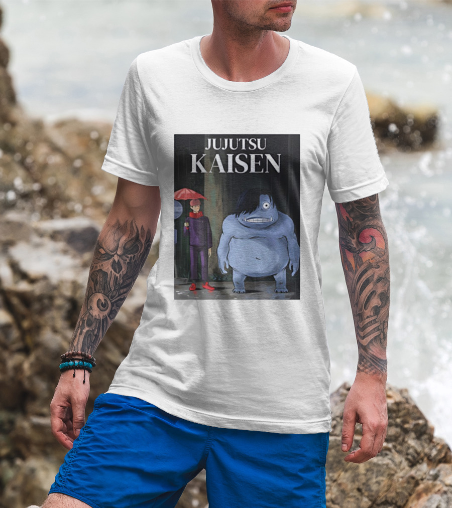 Jujutsu Kaisen Meets Totoro Anime T-Shirt