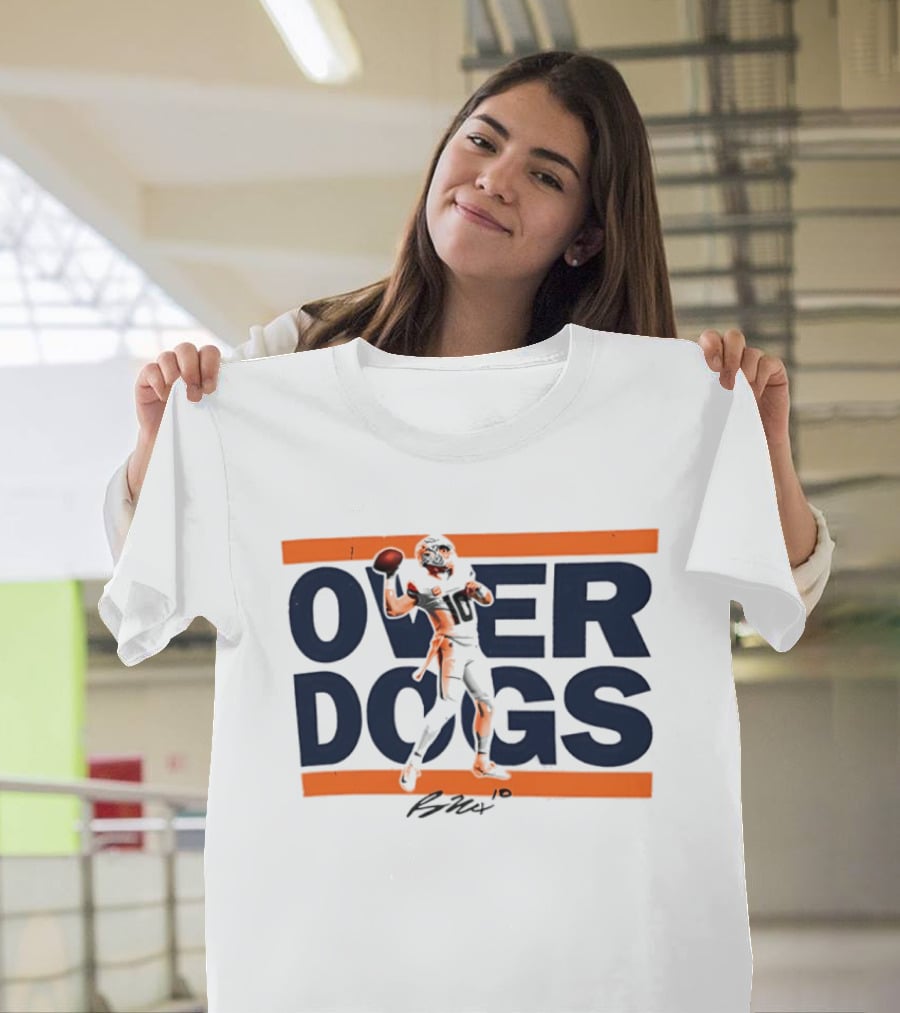 Over Dogs Bo Nix Denver Broncos Football Signature Bold T-Shirt