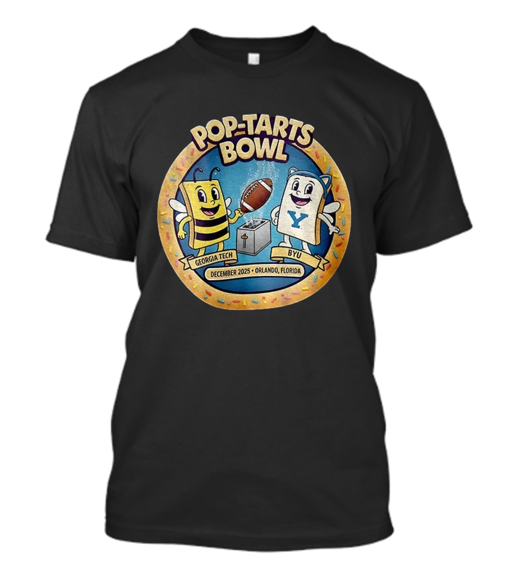 Pop Tarts Bowl Georgia Tech Vs BYU December 2025 Orlando Florida Football Event T-Shirt