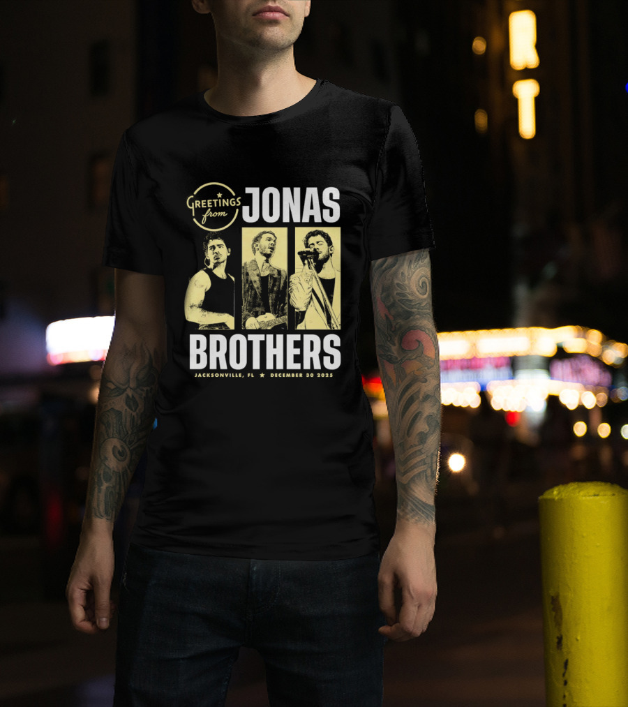 Greetings From Jonas Brothers 2025 Hershey PA December 10 T-Shirt