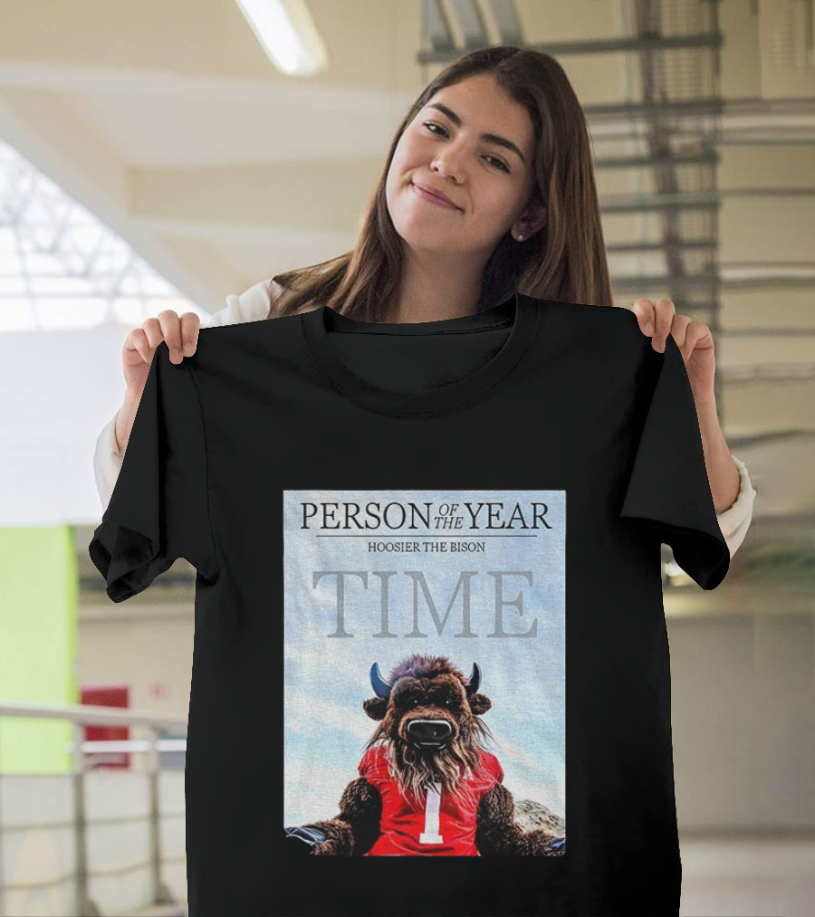 Indiana Hoosiers Football Hoosier The Bison Person Of The Year TIME T-Shirt