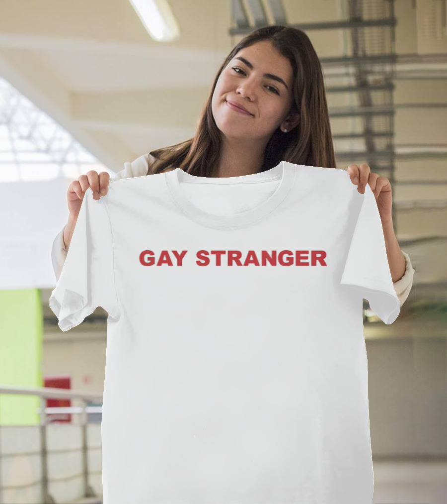 Matt Rogers Wearing Iconic Gay Stranger T-Shirt