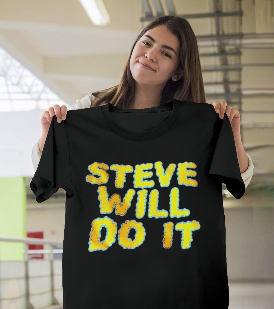 Steve Will Do It Yellow Blue T-Shirt