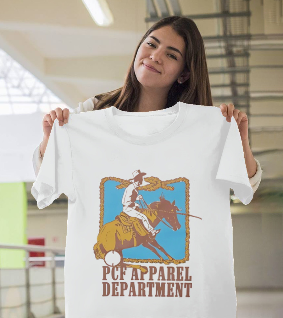 PCF Apparel Department Cowboy Horse Rope Border T-Shirt