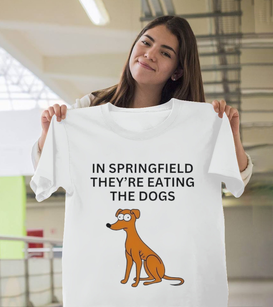 Santa’s Little Helper In Springfield Theyre Eating The Dogs T-Shirt