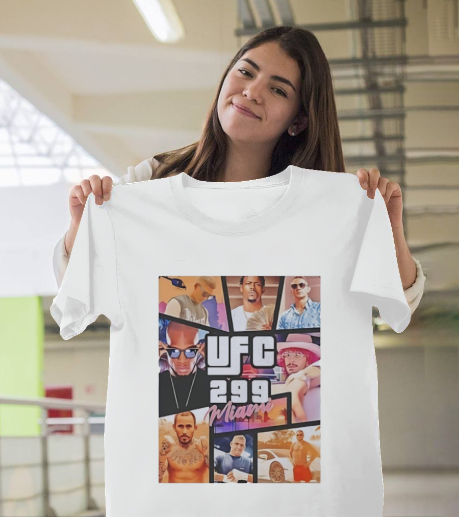 UFC 299 Miami Grand Theft Auto T-Shirt