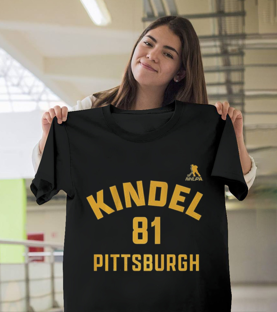 Pittsburgh Penguins 81 Kindel Name And Number Hockey Team T-Shirt
