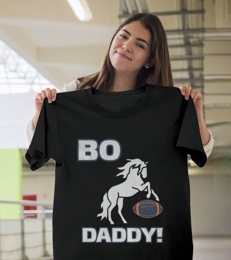 Bo Nix Denver Broncos Football Bo Daddy NFL 2025 Horseball T-Shirt