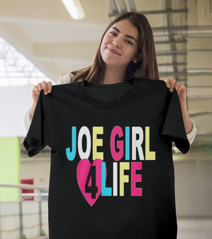 Joe Girl 4 Life Heart Design Colorful T-Shirt