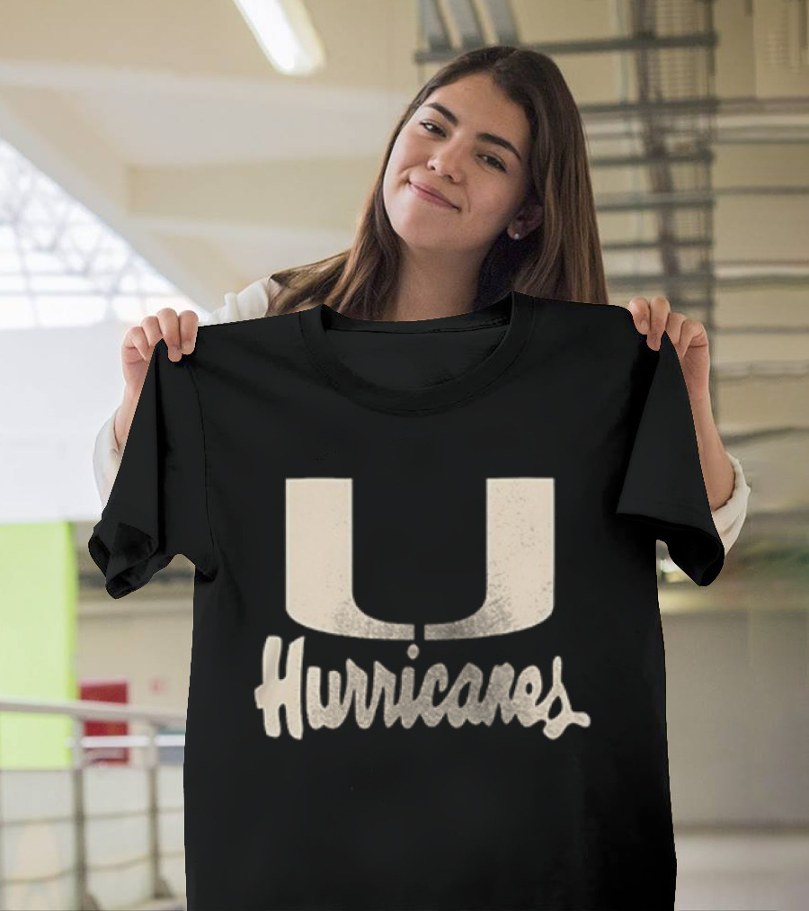 Miami Hurricanes U Logo Team Colors Est 1926 T-Shirt