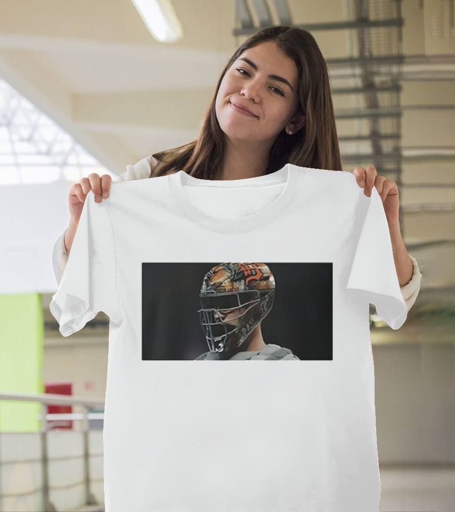 Dillon Dingler Number 13 Detroit Tigers Baseball Catcher Helmet T-Shirt